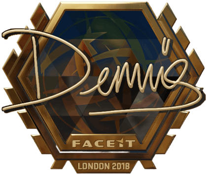 Sticker | dennis (Gold) | London 2018
