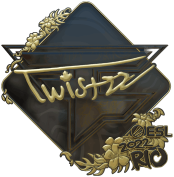 Sticker | Twistzz (ゴールド) | Rio 2022