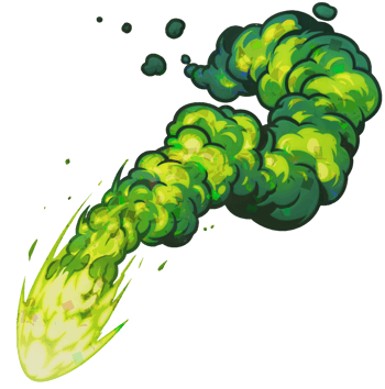 Sticker | Trainée de flammes (scintillant)