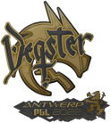 Sticker | degster (Gold) | Antwerp 2022 image