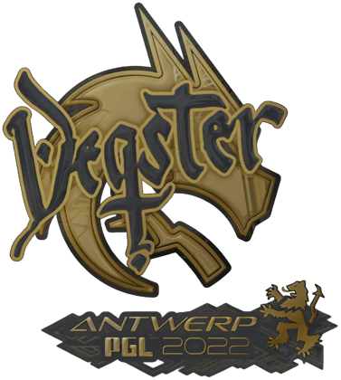 Sticker | degster (Gold) | Antwerp 2022