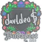 Sticker | dav1deuS (Embroidered) | Budapest 2025 Sticker | dav1deuS (Embroidered) | Budapest 2025 image