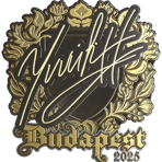 Sticker | yuurih (Gold) | Budapest 2025