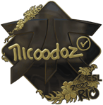 Sticker | nicoodoz (Gold) | Rio 2022