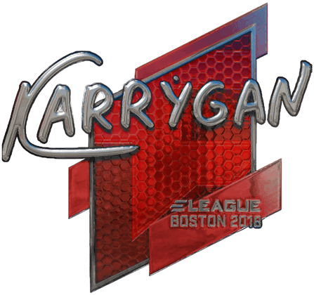 Sticker | karrigan (foliowana) | Boston 2018