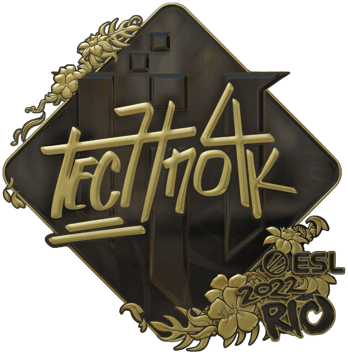 Sticker | Techno4K (Altın) | Rio 2022