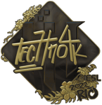 Sticker | Techno4K (Gold) | Rio 2022