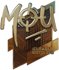Sticker | mou (Gold) | Boston 2018 Sticker | mou (Gold) | Boston 2018 image