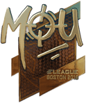 Sticker | mou (Gold) | Boston 2018