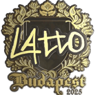 Sticker | latto (Gold) | Budapest 2025 image