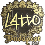 Sticker | latto (Gold) | Budapest 2025