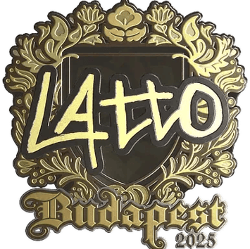 Aufkleber | latto (Gold) | Budapest 2025