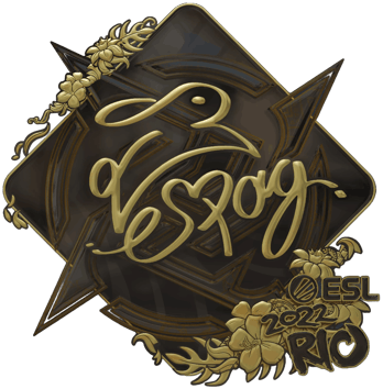 Sticker | es3tag (ทอง) | Rio 2022