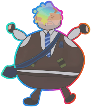 Sticker | 대충 그린 넘버 K(홀로그램)