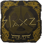 Sticker | slaxz- (Gold) | Austin 2025 image
