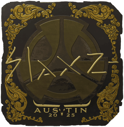 Sticker | slaxz- (Altın) | Austin 2025