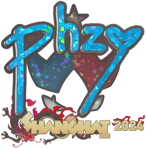 Sticker | phzy (Glitter) | Shanghai 2024