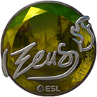 Sticker | Zeus (Foil) | Katowice 2019 image