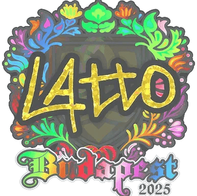 Naklejka | latto (holograficzna) | Budapeszt 2025