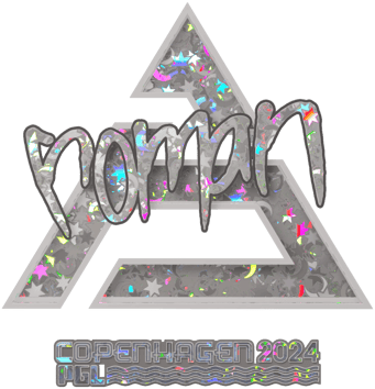 Sticker | roman (Glitter) | Copenhaga 2024