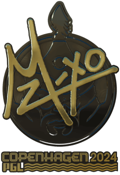 Sticker | mzinho (kulta) | Kööpenhamina 2024