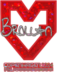 Sticker | Brollan (Glitter) | Copenhagen 2024