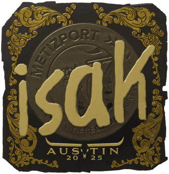 Sticker | isak (ทอง) | Austin 2025