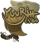 Sticker | yuurih (Gold) | Paris 2023