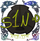 Sticker | s1n (Holo) | Austin 2025 image