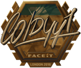 Sticker | COLDYY1 (Gold) | London 2018 image