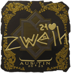 Sticker | zweih (Gold) | Austin 2025