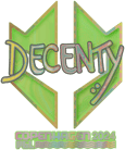 Sticker | decenty (Holo) | Copenhagen 2024 image