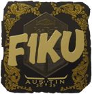 Sticker | F1KU (Gold) | Austin 2025 image