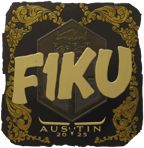 Sticker | F1KU (Gold) | Austin 2025