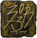 Sticker | zorte (Gold) | Austin 2025