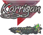 Sticker | karrigan (Glitter) | Antwerp 2022