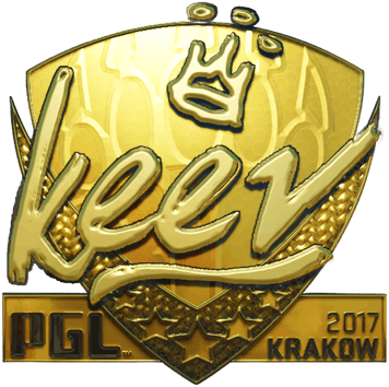 Sticker | keev (ゴールド) | Krakow 2017