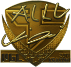 Sticker | allu (Gold) | Krakow 2017 image