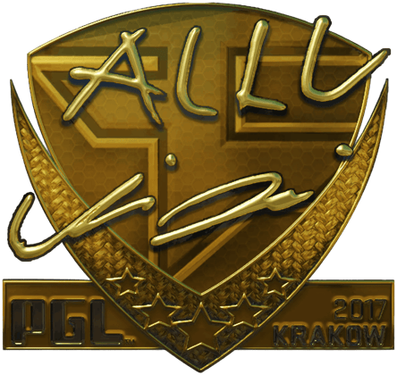 Sticker | allu (Gold) | Krakow 2017