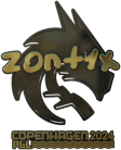 Sticker | zont1x (Gold) | Copenhagen 2024 image