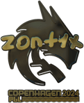 Sticker | zont1x (Gold) | Copenhagen 2024