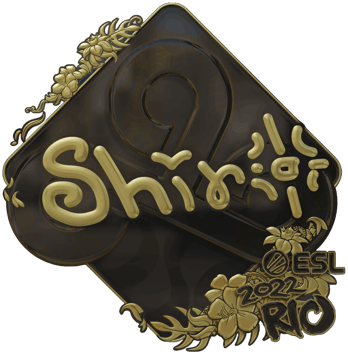 Sticker | sh1ro (Gold) | Rio 2022