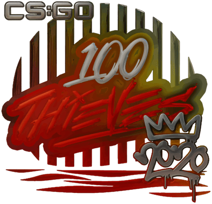Sticker | 100 Thieves(闪亮)| 2020 RMR
