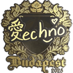 Sticker | Techno4K (Gold) | Budapest 2025