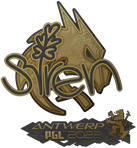 Sticker | S1ren (Gold) | Antwerp 2022