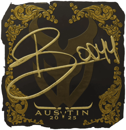 Sticker | bodyy(金色)| 2025年奥斯汀锦标赛