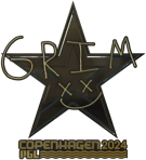 Sticker | Grim (Gold) | Copenhagen 2024