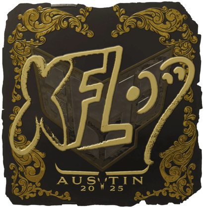 Sticker | xfl0ud (ゴールド) | Austin 2025