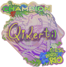 Sticker | qikert (Holo, Champion) | Rio 2022 image