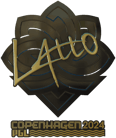 Sticker | latto (Gold) | Copenhagen 2024 image
